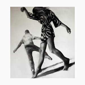 Patsy McArthur, Shape Shifters, Charcoal Drawing, 2023