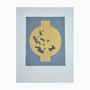 Hans Arp, Symmetrische Form mit zufällig angeordneten Flocken, 1955, Lithographie