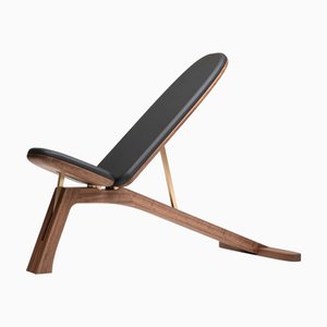 Banc de Poids Prime en Noyer et en Cuir par Eternal Creek
