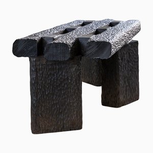 Panca Bench in Abachi and Linden Wood by Tellurico