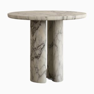 Hand-Crafted Roman Dining Table I in Arabescato Marble by Paloma Editions