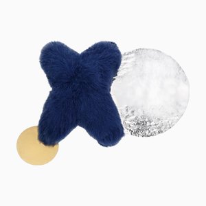 Miroir X-Miroir en Laiton et Acier Inoxydable par Duen Studio