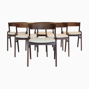 Skandinavische Vintage Palisander Stühle, 6 . Set