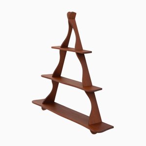 Peder Moos zugeschriebenes dänisches Teak Regal, 1950er