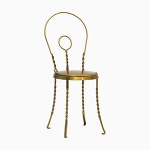 Schmiedeeisen Stuhl von Alberto Grassi