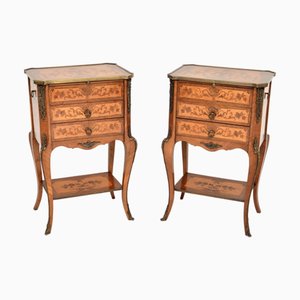 Französische Vintage Beistelltische, 1930, 2er Set