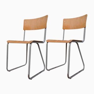 Industrial Chairs by Willem Hendrik Gispen for Gispen, 1950s, Set of 2