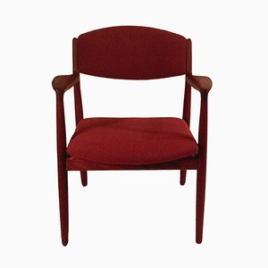 Fauteuil en Teck Rouge Entièrement Restauré par Harbo Sølvsten pour Thomas Pedersen/JCA Jensen, 1950s