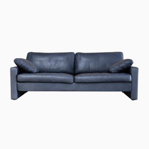 Vintage Conseta Sofa aus Blauem Leder von Cor