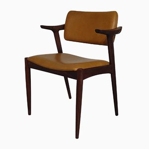 Fauteuil en Palissandre et Cuir de GM, 1960s