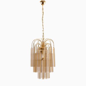 Vintage Chandelier with Murano Glass from Venini