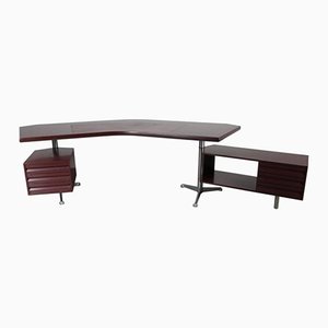 Italian Executive Desk by Osvaldo Borsani for Tecno, 1950s