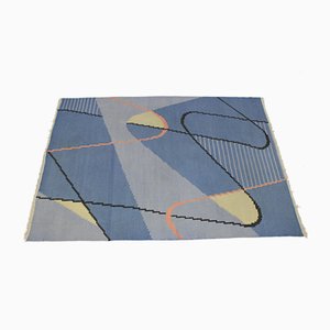 Geometrischer Mid-Century Moderner Kilim Teppich von Antonín Kybal