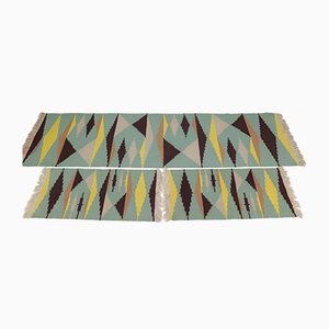 Tapis Mid-Century Modernistes Géométriques, Set de 3