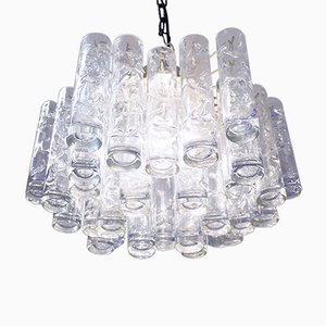 Lampe à Suspension Tubulaire en Verre de Murano de Doria Leuchten, années 60