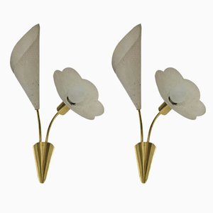 Mid-Century Wall Sconces, Set of 2