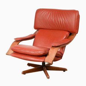 Mid-Century Danish Swivel Relax Lounge Chair