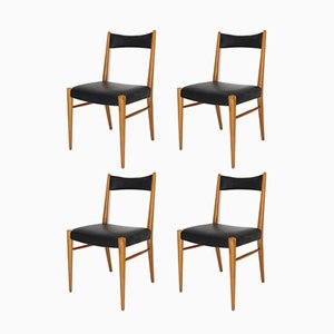 Viennese Dining Room Chairs by Anna-Lülja Praun for Wiesner Hager, 1958, Set of 4