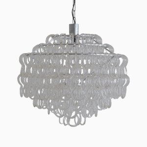 難有 アンジェロ・マンジャロッティ DISEGNARE IL CRISTALLO Chandeliers by Angelo Mangiarotti at Pamono