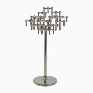 Bougeoirs Modulables Vintage – Ceasar Stoffi & Fritz Nagel – Chrome – Allemagne