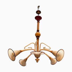Suspension AURORA Naturel Bambou LED E27 1x12 W Nova Luce 9586681 | Boutica Design