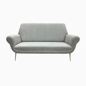 Canapé Mid-Century Gris par Gigi Radice pour Minotti