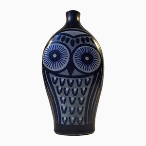 Scandinavian Modern Ceramic Owl Vase, 1970s