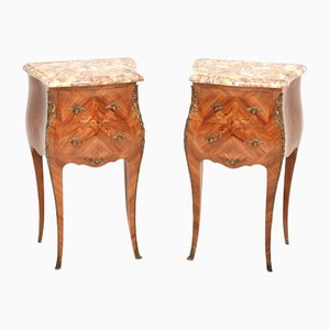 Petite Table De Chevet Ancienne – Style Lecture – Bois Massif