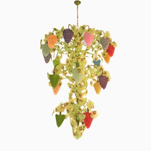 Murano Glas Kronleuchter mit 21 Zweigen von Cesare Toso, 1970er