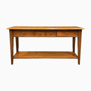Table D'appoint Baroque Palazzo INT – Bois Massif Sculpté, Finition Laiton Antique – Marron / Or
