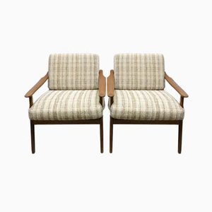 Set of Mid-Century Scandinavian Armchairs, 1950s