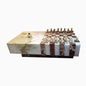 Vintage Onyx Chessboard Coffee Table For At Pamono Vintage Onyx Chessboard Coffee Table