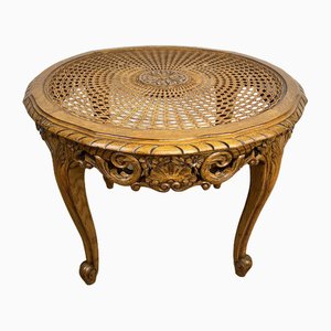 Table Basse Antiquaire En Chêne Massif - Marron - Rectangulaire 154cm