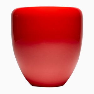Dot Side Table or Stool in Iconic Red by Reda Amalou