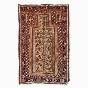 Antique Handmade Afghan Baluch Prayer Rug, 1900s