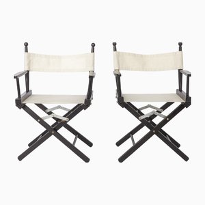 Lot De 3 Chaises Pliantes Folding USA 1940 - Acier Industriel Vintage Art Déco