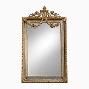 Swedish Pewter Mirror with Original Glass, 1920s for sale at Pamono