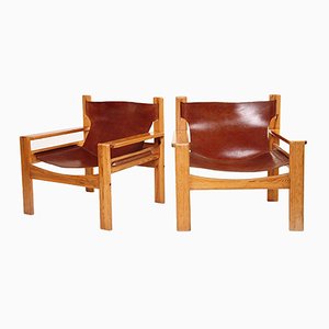 Dutch Saddle Chairs by Børge Mogensen, 1950s, Set of 2