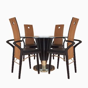 Esstisch & 4 Stühle Set von Pierre Cardin, 1970er
