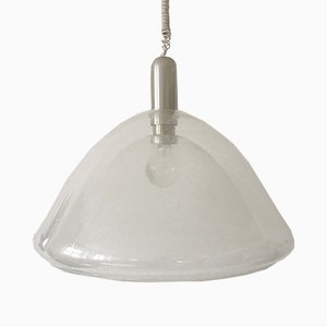 Lampe à Suspension Mid-Century en Verre Murano de Mazzega, 1960s