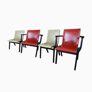 Ebonised Dining Chairs from Stako, 1950s, Set of 4