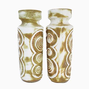 Ceramic German Vases from Bay Keramik, 1970s, Set of 2