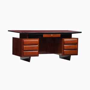 Vintage Rosewood Lacquered Desk by Vittorio Dassi