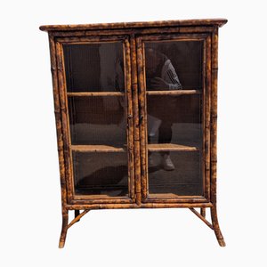 Antique Japanese Wood and Glass Display Cabinet for sale at Pamono
