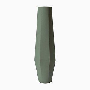 Vaso medio Marchigue in cemento verde di Stefano Pugliese per Crea Concrete Design