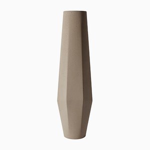 Mittlere Marchigue Vase aus Beigem Beton von Stefano Pugliese für Crea Concrete Design