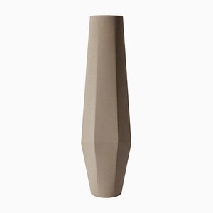 Vase Marchigue Moyen en Béton Beige par Stefano Pugliese pour Crea Concrete Design