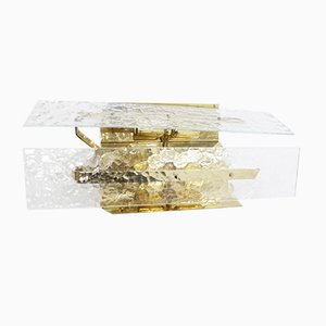 Glas Wandlampe von Kalmar Franken KG, 1970er