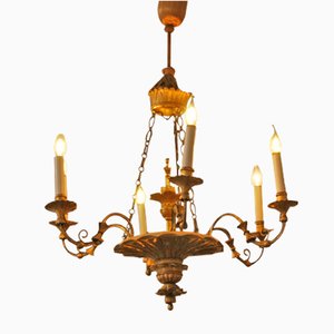 Lámpara de araña de 6 brazos, década de 1830