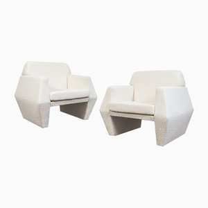 Model 68 Armchairs in Oak with Original Fabric by Niels Otto